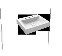 Kaldewei Lavabo a parete Cono 3089 600x500x120 mm, Versione: con 3 fori per rubinetto