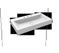 Kaldewei Lavabo a parete Cono 3090 900x500x120 mm, Versione: con 3 fori per rubinetto