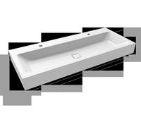Lavabo Sospeso Kaldewei Cono doppio sospeso senza troppopieno e riempimento 2x1 foro per Rubinetto