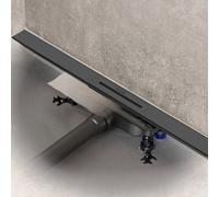 KALDEWEI FLOW canalina doccia, per installazione in piano DN 40, 940100010932+687744810000, FLOW; FLOWLINE ZERO grafite spazzolato [Canaline Doccia e Scarichi Bagno > Canaline Doccia]