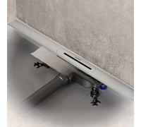 KALDEWEI FLOW canalina doccia, per installazione in piano DN 40, 940200010930+687744810000, FLOW; FLOWLINE ZERO acciaio inox spazzolato [Canaline Doccia e Scarichi Bagno > Canaline Doccia]