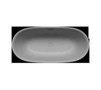 Kaldewei Meisterstück Oyo Duo, vasca freestanding, 1730x820 mm, con troppopieno, 20514353, Colorazione: Grigio freddo 30