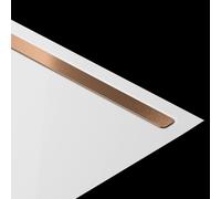 Kaldewei NEXSYS, panneau de design, pour receveur de douche de 90 cm, 687771240955, 687771240955, Colorazione: rosso oro spazzolato