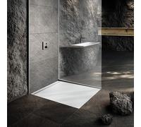Piastrella per doccia Kaldewei Nexsys, a filo pavimento, 100x100 cm, 41154630, Colorazione: Bianco