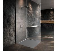 KALDEWEI NEXSYS piatto doccia rettangolare, super piatto, set completo, 411546300674, 2615 NEXSYS warm grey 85 [Piatti Doccia > Piatti Doccia Rettangolari]