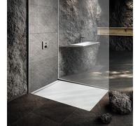 Piastrella per doccia Kaldewei Nexsys, a filo pavimento, 90x120 cm, 41184630, Colorazione: Bianco, con effetto perla
