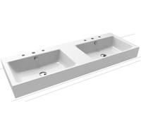 Kaldewei Puro lavabo 130x46 cm rettangolare da appoggio bianco 907206053001