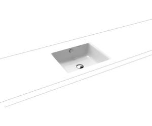 Kaldewei Puro lavabo 46x38.5 cm rettangolare da incasso bianco lucida 900907183001