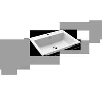 Kaldewei Puro lavabo da incasso 3151 600x460x14 mm, Versione: con 1 foro per rubinetto