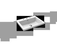 Kaldewei PURO lavabo à poser 3154 600x460x40 mm, 900406033001, 900406033001, Versione: con 3 fori per rubinetto
