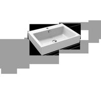 Kaldewei Puro Lavabo da appoggio 3157 600x460x120 mm, Versione: con 1 foro per rubinetto