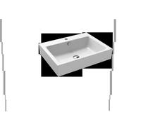 Kaldewei Puro lavabo a parete 3164 600x460x120 mm, Versione: con 1 foro per rubinetto