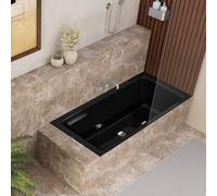 KALDEWEI PURO NEXT COMBI vasca da bagno con zona doccia, 143400010701, PURO NEXT COMBI nero [Vasche da Bagno > Vasche da Bagno con Zona Doccia]