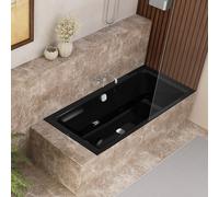 KALDEWEI PURO NEXT COMBI Baignoires rectangulaires avec zone de douche à gauche, Modèle 1435, 170x80cm, 143523000711, 143523000711, Colorazione: Bianco alpino Opaco