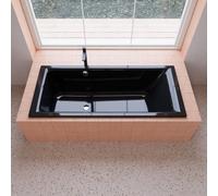 KALDEWEI PURO & PURO STAR vasca da bagno rettangolare con troppopieno laterale, da incasso, 259200013701, 692 PURO nero [Vasche da Bagno > Vasche da Bagno Rettangolari]