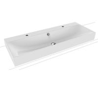 KALDEWEI SILENIO lavabo doppio, 906406043001, 3049-D SILENIO bianco [Ceramica da Bagno > Lavabi Doppi]