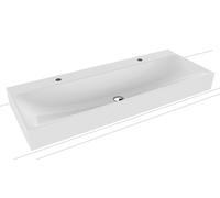 KALDEWEI SILENIO lavabo doppio, 906406363001, 3049-D SILENIO bianco [Ceramica da Bagno > Lavabi Doppi]