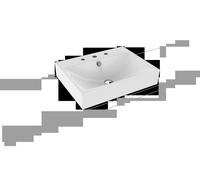 Kaldewei SILENIO Lavabo à poser SILENIO 3042 600x460x120 mm, 904106033001, 904106033001, Versione: 1x3 foro per rubinetto con troppopieno