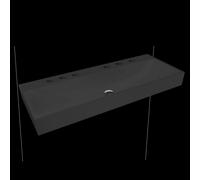 KALDEWEI SILENIO lavabo doppio, 904506373676, 3046-D SILENIO nero opaco [Lavabi > Lavabi Doppi]