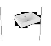 Kaldewei Silenio Lavabo a parete 3044 600x460x120 mm, Versione: senza foro per rubinetto con troppopieno