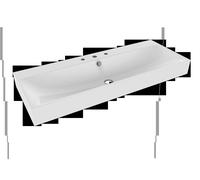 Kaldewei Silenio Lavabo a parete 3046 1200x460x120 mm, Versione: 1x3 foro per rubinetto con troppopieno