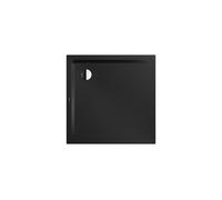 Kaldewei SUPERPLAN 1858-5, Receveurs de douche avec support de baignoire extra-plat, 100x100cm, 385847980676, 385847980676, Colorazione: Nero opaco