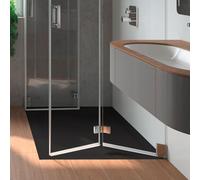 Kaldewei Superplan Classic XXL 412-1 100x140 cm, Colorazione: Nero opaco 100 con effetto perlato