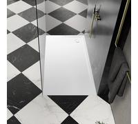 Kaldewei SUPERPLAN 1844-5, Receveurs de douche avec support de baignoire extra-plat, 80x150cm, 384447983711, 384447983711, Colorazione: Bianco alpino opaco con effetto perla