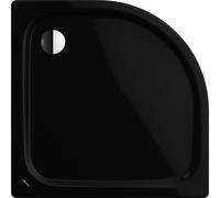 Kaldewei Zirkon piatto doccia semicircolare 90x90 cm nero 456900010701