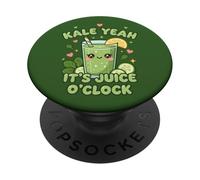 Kale Green Juice Day Funny È Juice O'Clock PopSockets PopGrip Adesivo