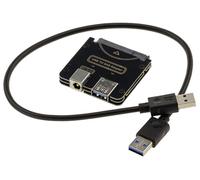 KALEA-INFORMATIQUE Adattatore convertitore per disco SAS 2,5 o 3,5 con connettore SFF-8482 a USB3.0 5G, venduto senza alimentatore