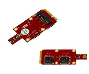 KALEA-INFORMATIQUE Adattatore M2 B Key miniPCIe per modulo M.2 NGFF 3G 4G 5G LTE GPS su porta mPCIe, con due slot Nano SIM.