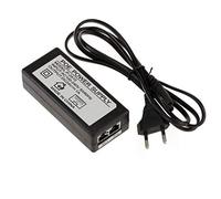 KALEA-INFORMATIQUE Alimentatore esterno POE Power Over Ethernet da 220V a 24V 1A. Iniezione + sui fili 4 e 5 e - sui fili 7 e 8. Ingresso e uscita RJ45.