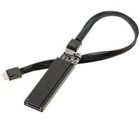 KALEA-INFORMATIQUE Alloggiamento per SSD M.2 NVMe M Key verso Oculink SFF-8612 compatibile con PCIe 4.0 con cavo da 40 cm