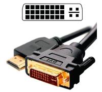 KALEA-INFORMATIQUE Cavo da DVI maschio (DVI-I Dual Link 24+5) a HDMI maschio (19 punti). Lunghezza cavo 1,8 m