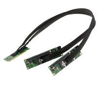 KALEA-INFORMATIQUE Cavo di prolunga duplicatore Riser PCIe Gen 4.0 x16 verso biforcazione 2 porte x8 velocità 32 GB/s in Gen4