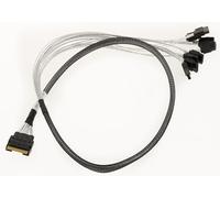 KALEA-INFORMATIQUE Cavo PCIe 4.0 con connettori Slim SAS SFF-8654 8i 74 pin a 8 x SATA lunghezza 80 cm