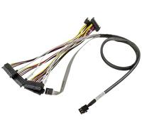 KALEA-INFORMATIQUE Cavo sottile SAS SFF-8643 a 4 porte SAS SFF-8482 lunghezza 80cm con interfaccia Sideband e connettori Amphenol