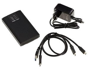 KALEA-INFORMATIQUE Contenitore USB 3.2 10G in alluminio per due unità SSD M2 NVMe. Montaggio indipendente delle due unità o in Hardware Raid 0 1 Large. Interfaccia USB A o C