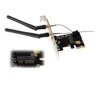 KALEA-INFORMATIQUE Controller PCIe x1 per M.2 (M2 NGFF E Key) WIFI e BLUETOOTH compatibile Intel 3160/68 7260/65 8260/65 BCM 94352 94371 Qualcomm DW1537 1810