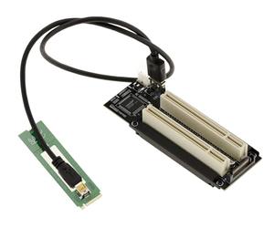 KALEA-INFORMATIQUE Convertitore Riser per la conversione di una porta M2 M Key PCIe in 2 porte PCI a 32 bit