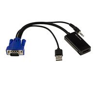 KALEA-INFORMATIQUE Convertitore video da VGA a HDMI per utilizzare uno schermo HDMI su un'uscita VGA del PC. Con uscita audio