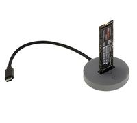 KALEA-INFORMATIQUE Dock USB per SSD M2 di tipo NVMe o SATA. 10GB Tipo USB3.2 Gen2 con connettore C.