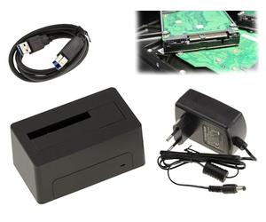 Kalea-INFORMATIQUE Docking Station per Disco SAS, Collegamento USB3.0 5G, Alimentazione 12V 2A. Supporto da 18 TB - Dock per HDD USB Serial Attached SCSI SAS