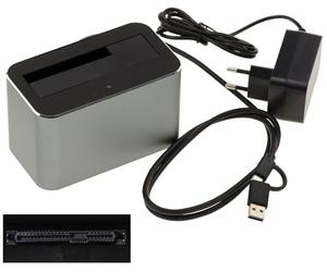 KALEA-INFORMATIQUE Docking station USB 3.0 5G per disco SAS 2.5 o 3.5 con connettore SFF-8482, interfaccia USB A o C, alimentazione 12V 3A, struttura in alluminio