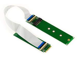 KALEA-INFORMATIQUE Estensione riser per porta M.2 NGFF, supporto SSD M2 PCIe M Key AHCI o NVMe con cavo a nastro flessibile da 20 cm
