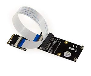 KALEA-INFORMATIQUE Estensione tipo Riser Mini PCIe a M2 E A Key per il montaggio di una scheda WiFi Bluetooth miniPCIe su una porta M2 E A Key. Vengono fornite tovaglie da 10, 20 e 30 cm.