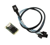 KALEA-INFORMATIQUE Mini PCI EXPRESS MiniPCIE 4 PORTI SATA 3.0 6G Scheda controller con chipset MARVELL 88SE9215 Interfaccia SFF-8087 Con cavo in dotazione