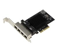 KALEA-INFORMATIQUE PCIe 2.5 LAN Quad Gigabit ethernet 10 100 1000 2500 1G 2.5G 4 porte RJ45. Con chipset Realtek RTL8125