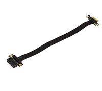 KALEA-INFORMATIQUE Riser di espansione per Porta PCI Express x1 a Porta PCIe x1 con Cavo a Nastro Flessibile, schermato, Compatibile con PCIe 3.0. Lunghezza Totale 23 cm